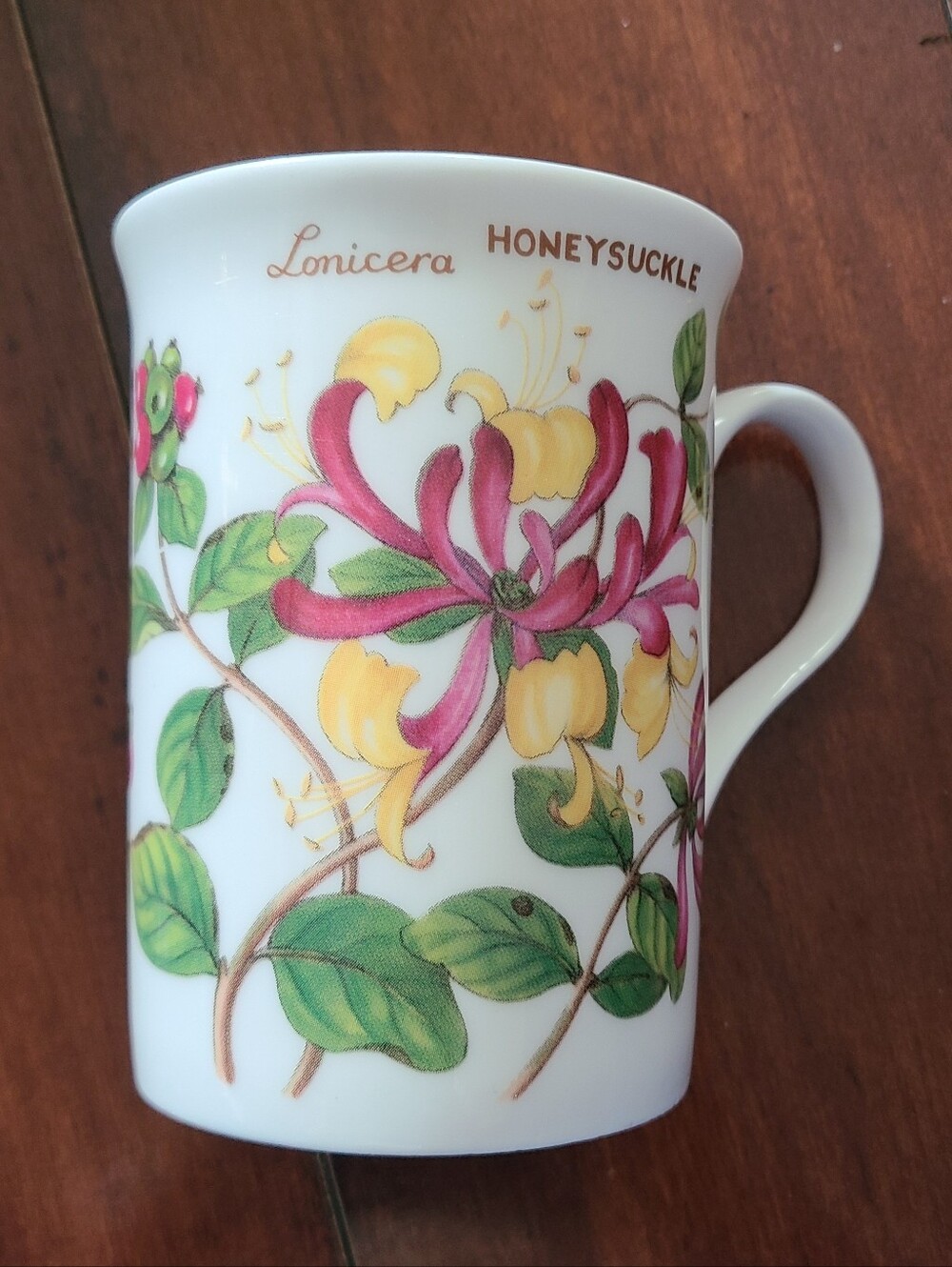 4" Honeysuckle mug fine bone china CROWN TRENT made in England